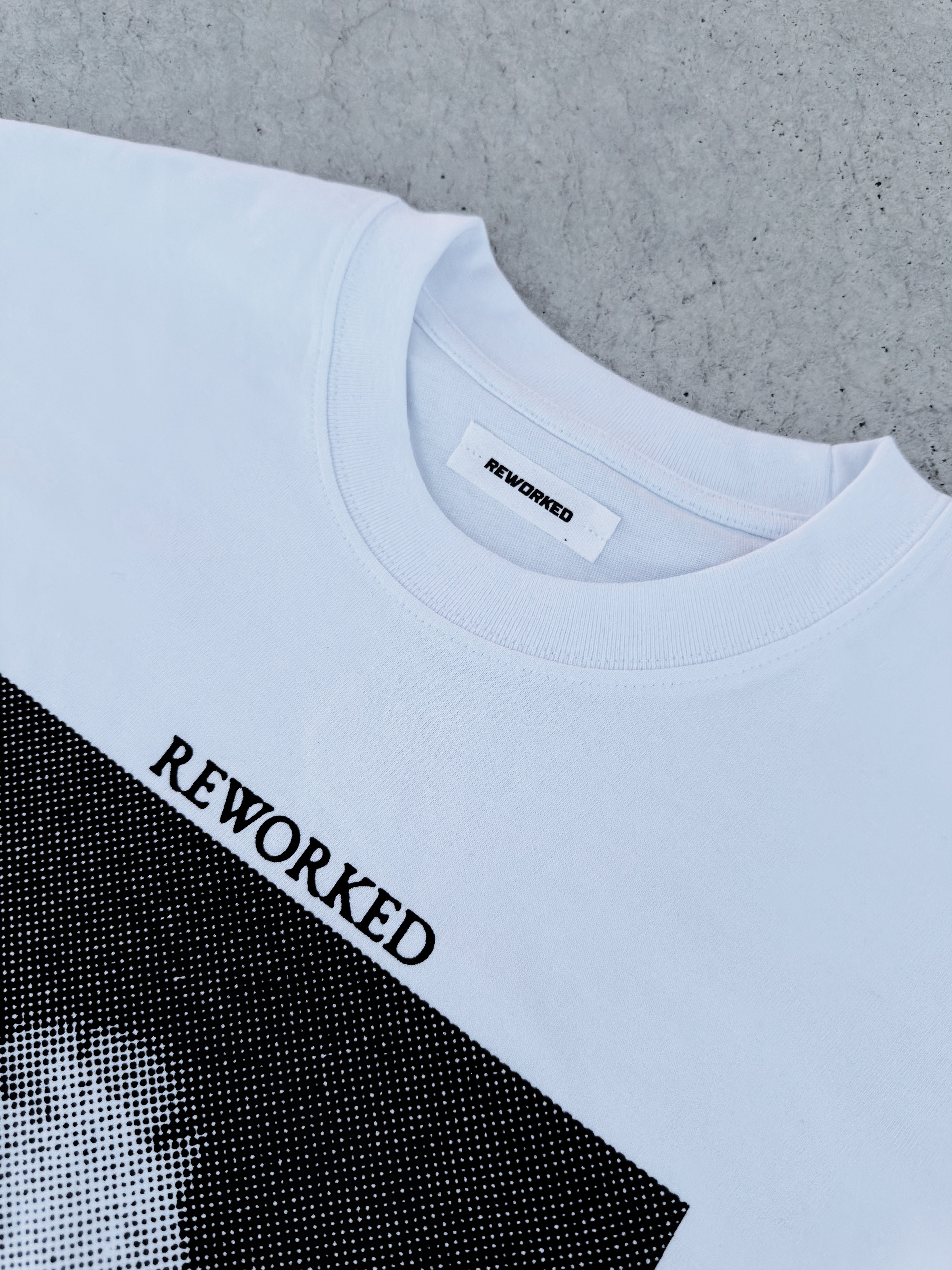 King of Pop Michael Jackson White T-Shirt Flat Lay - Limited Edition REWORK-ED