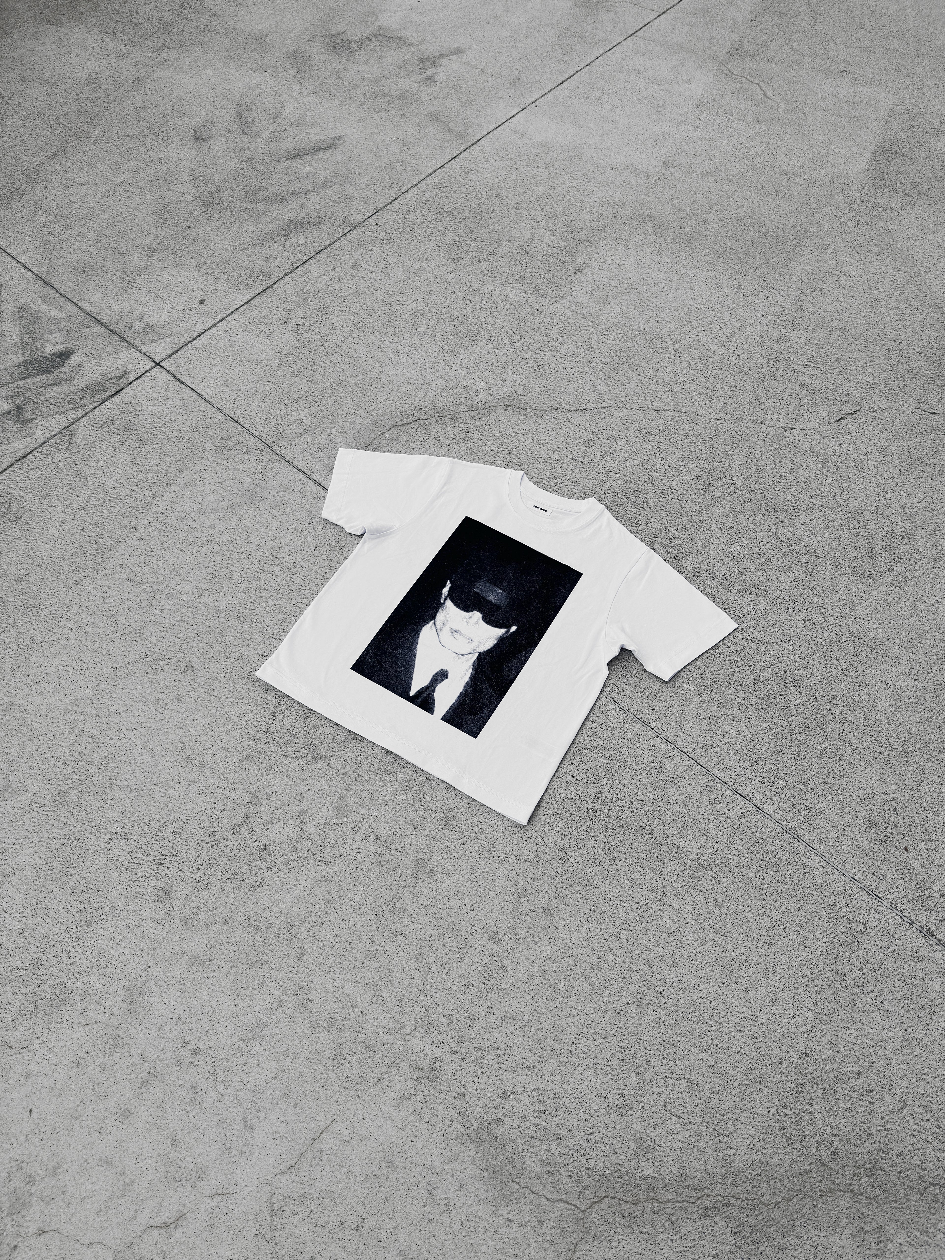 Midnight Icon Michael Jackson T-Shirt Front View - Screen-Printed Handmade Streetwear REWORK-ED