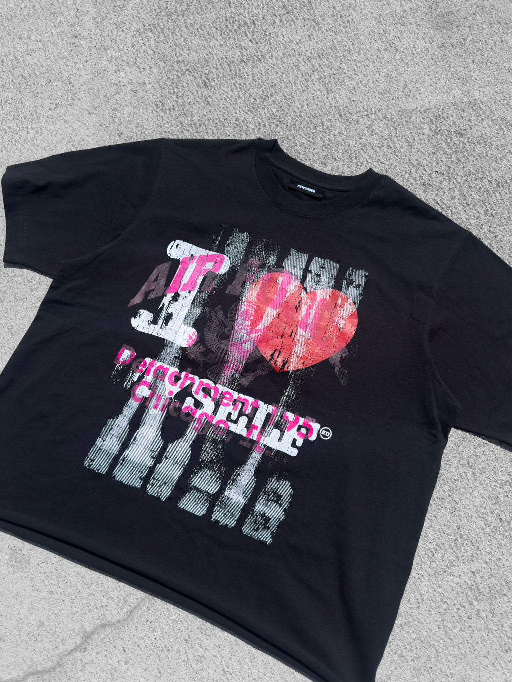 I LOVE MYSELF T-SHIRT RAW CROPPED