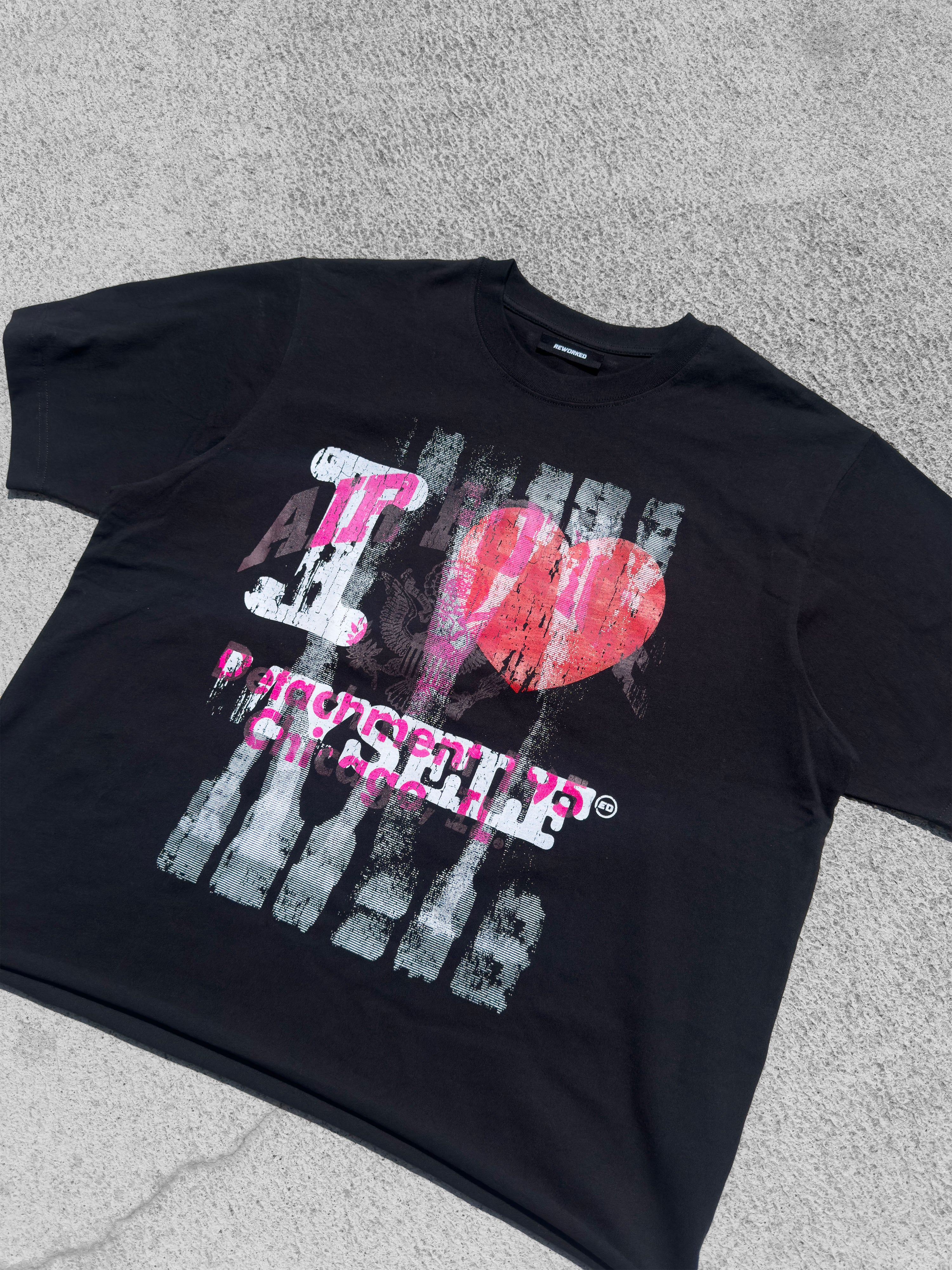 I LOVE MYSELF T-SHIRT RAW CROPPED