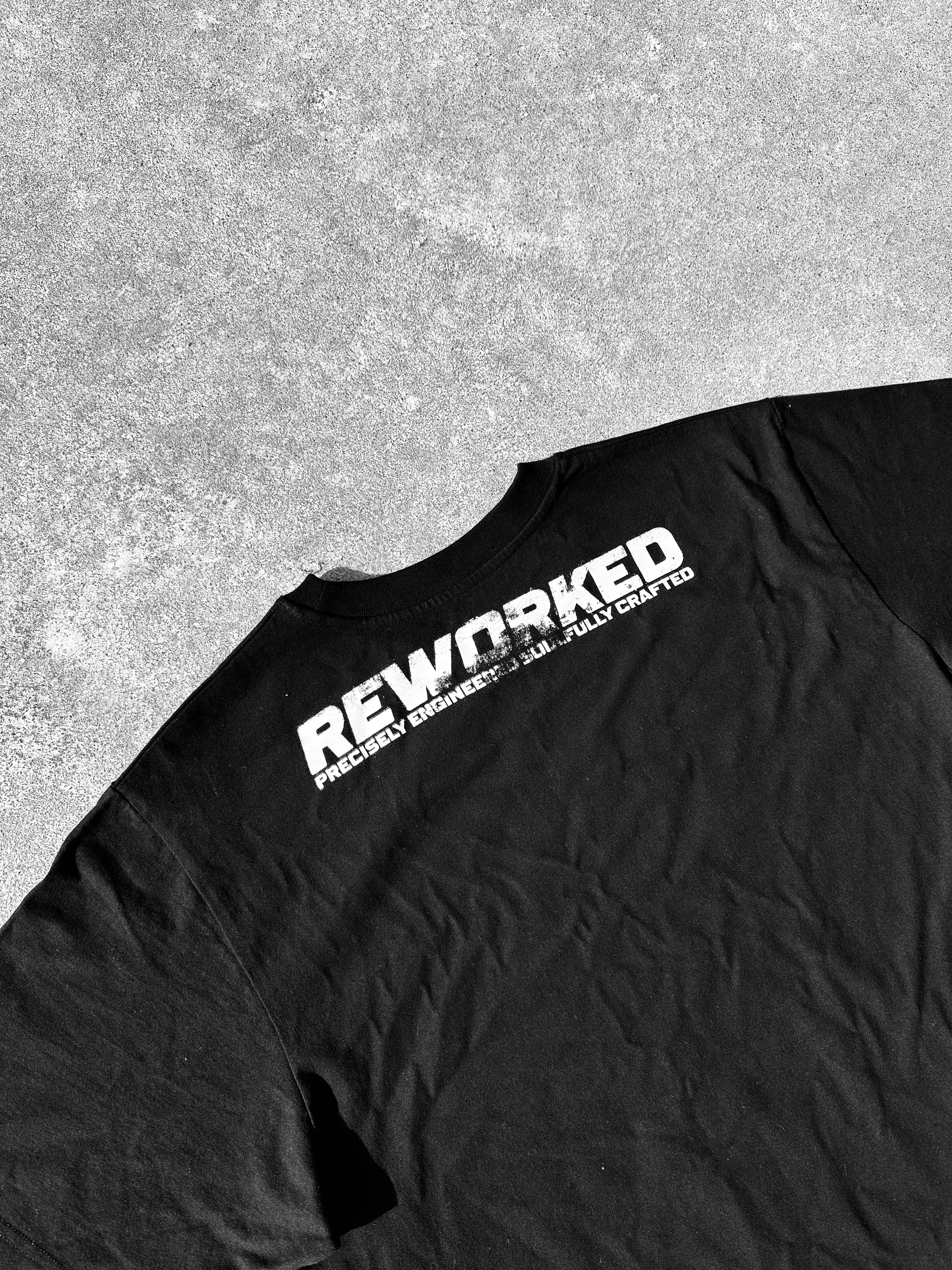 SIGNATURE WHEEL T-SHIRT RAW CROPPED