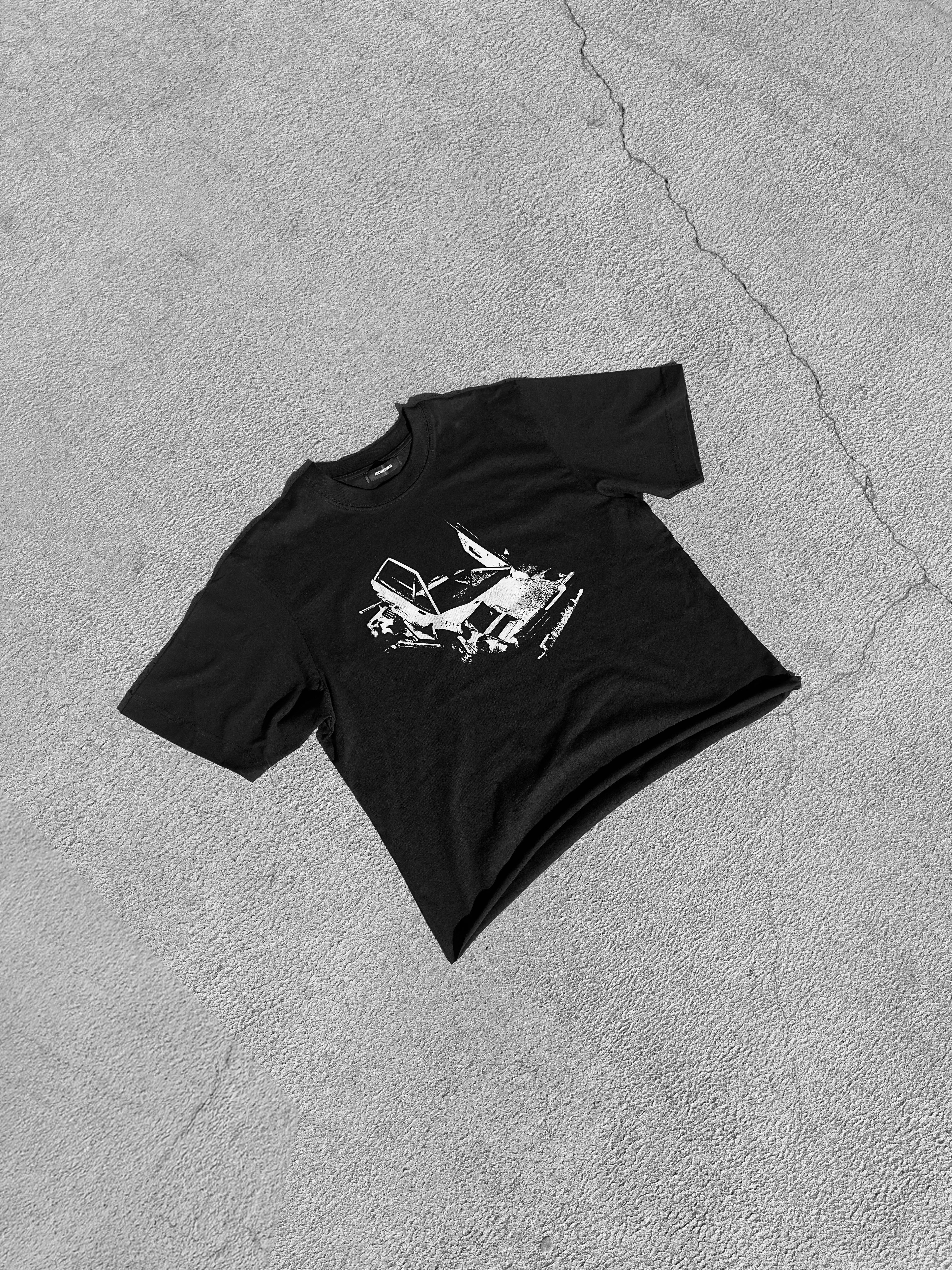 LEO'S LAMBO T-SHIRT RAW CROPPED