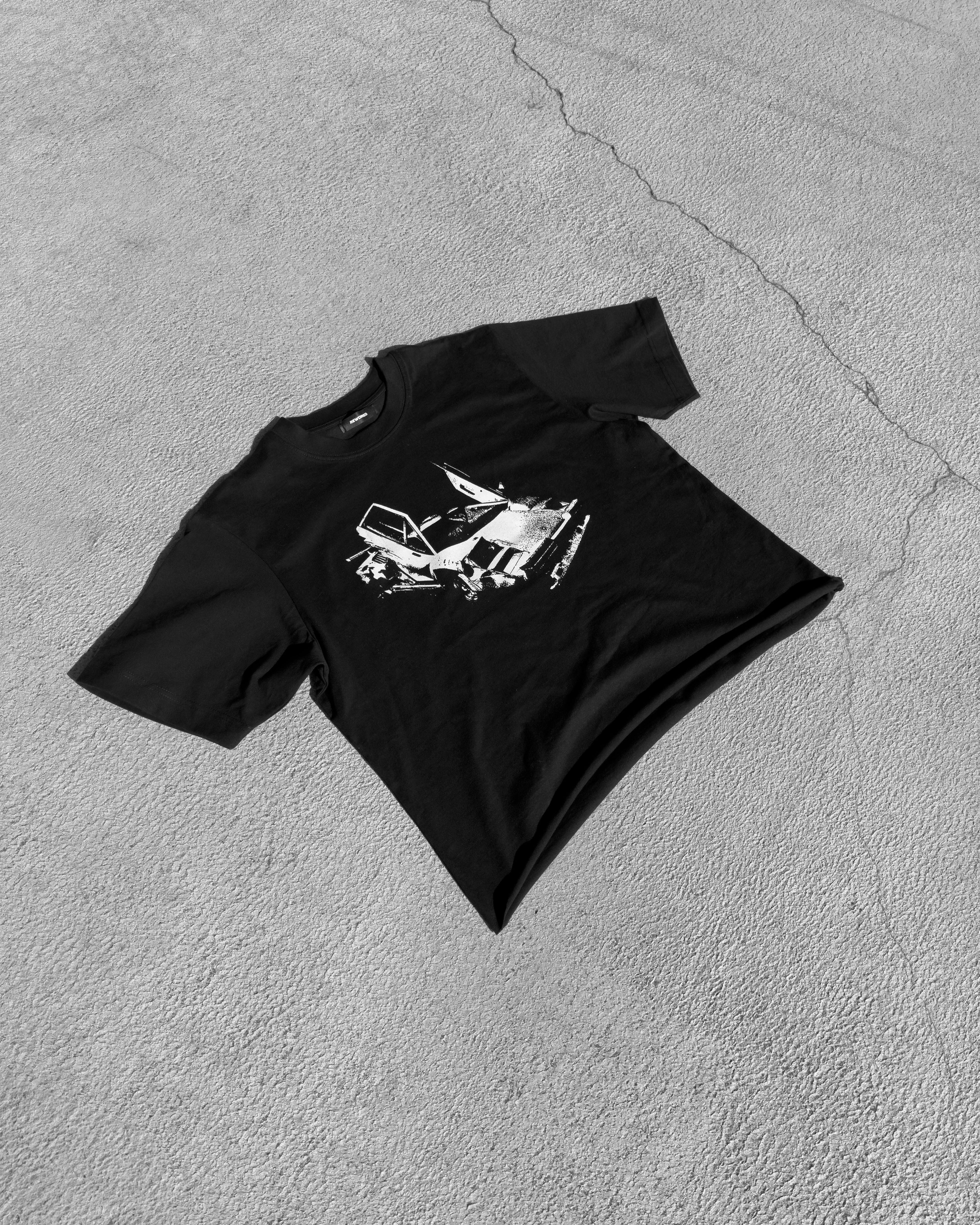 LEO'S LAMBO T-SHIRT RAW CROPPED