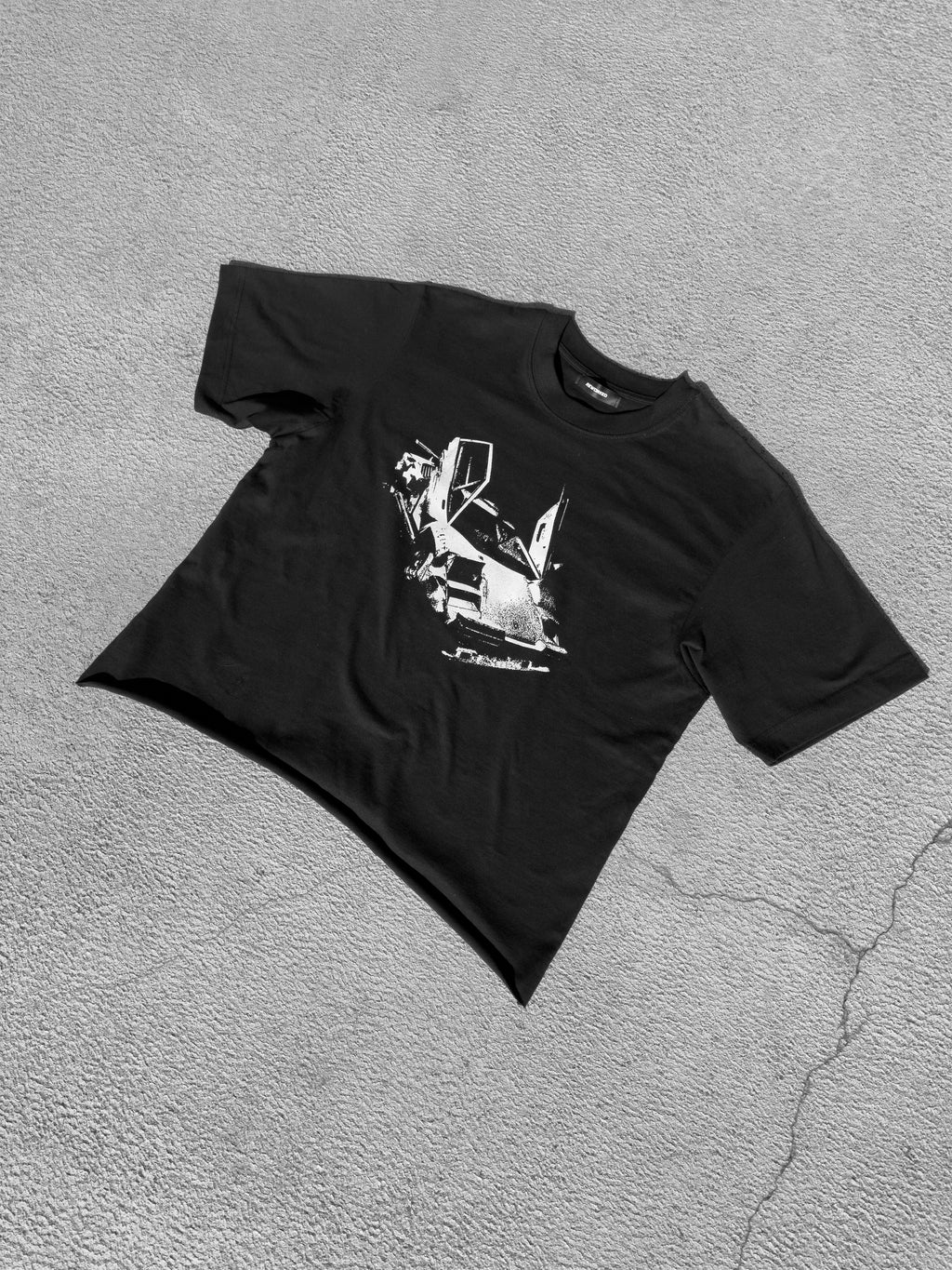 LEO'S LAMBO T-SHIRT RAW CROPPED