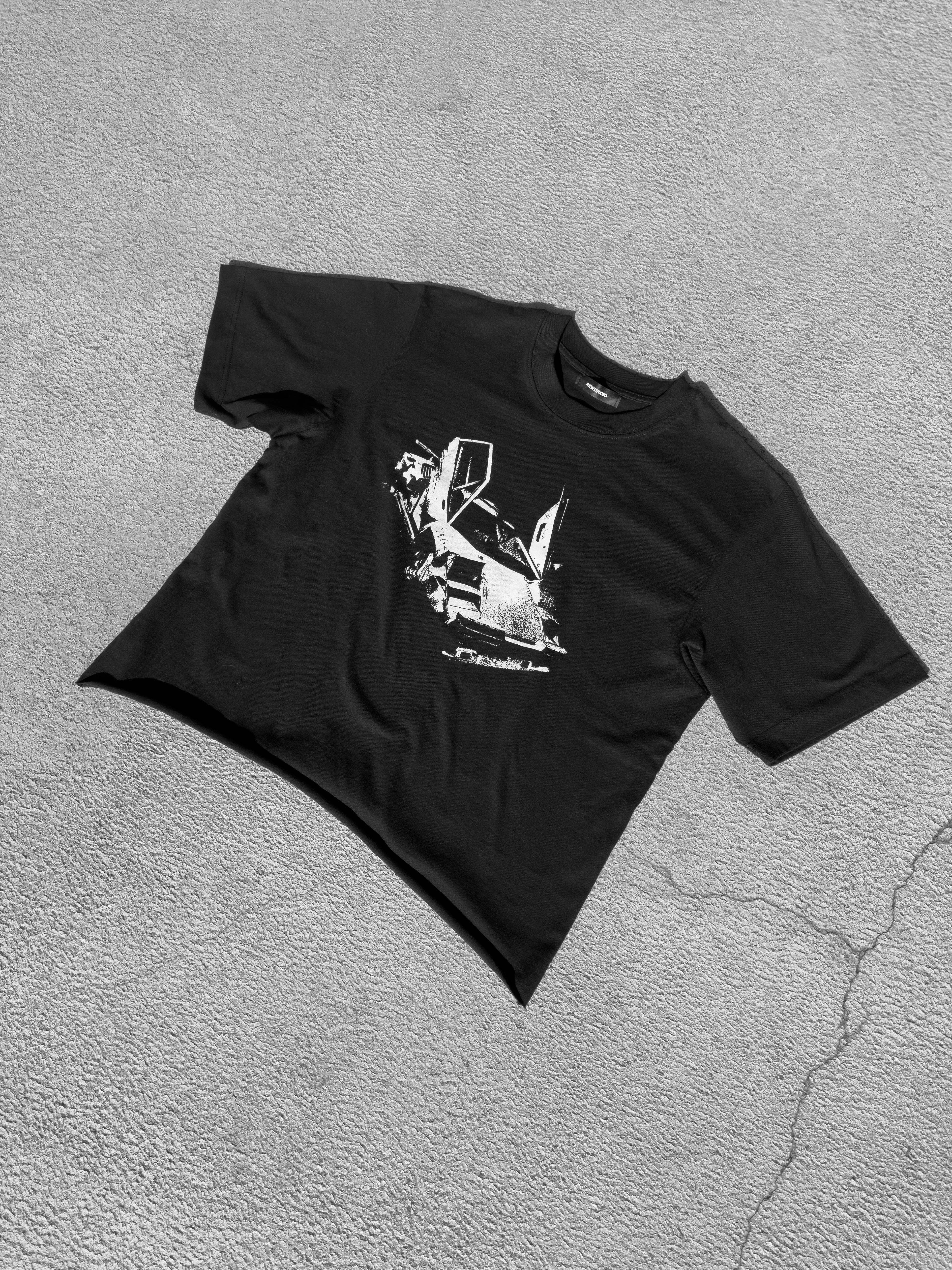 LEO'S LAMBO T-SHIRT RAW CROPPED
