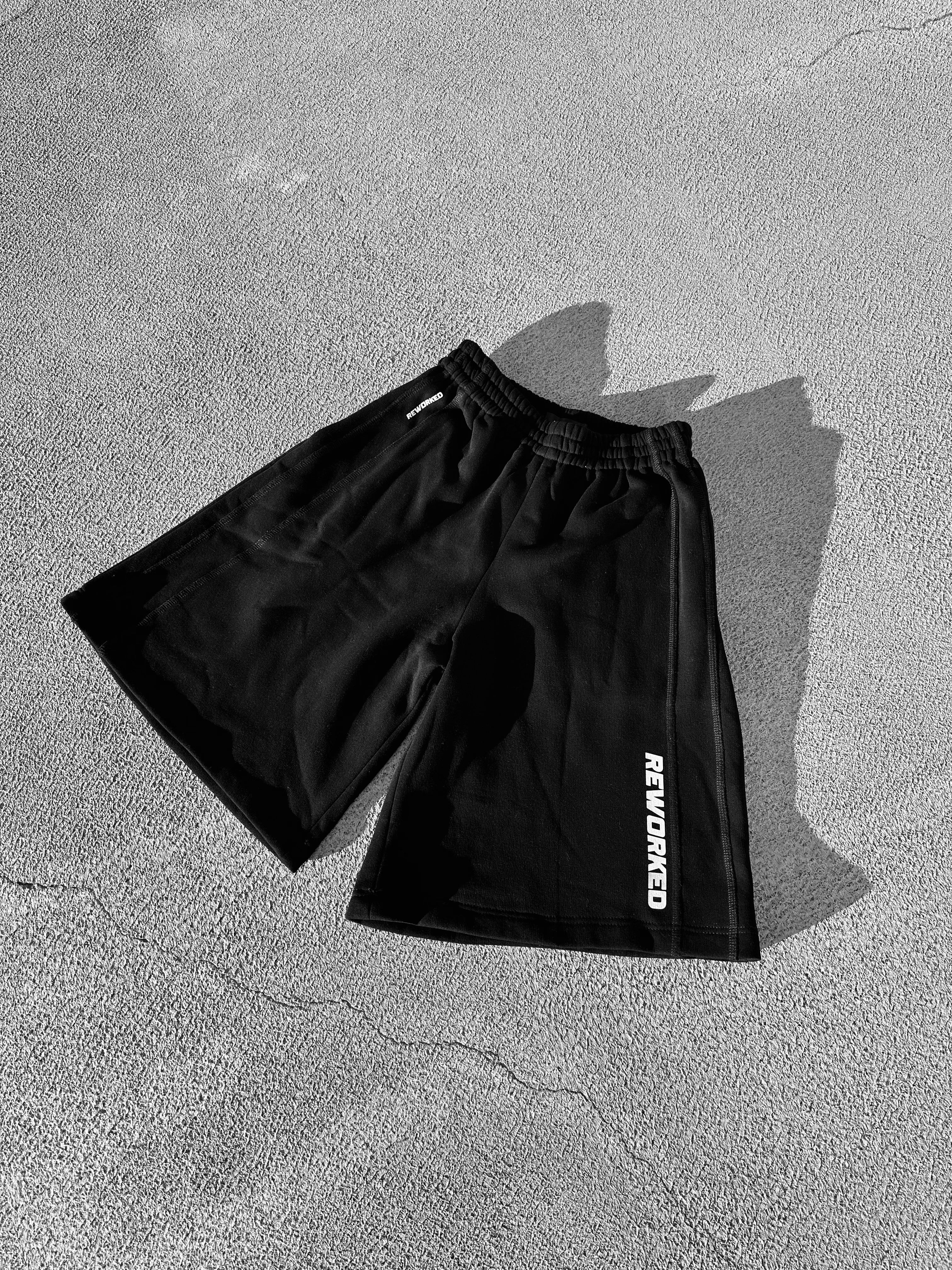 Cutline Logo Black Shorts