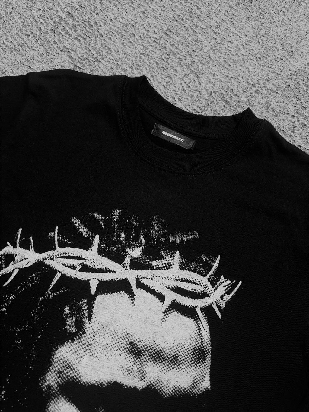 CROWNED T-SHIRT RAW CROPPED