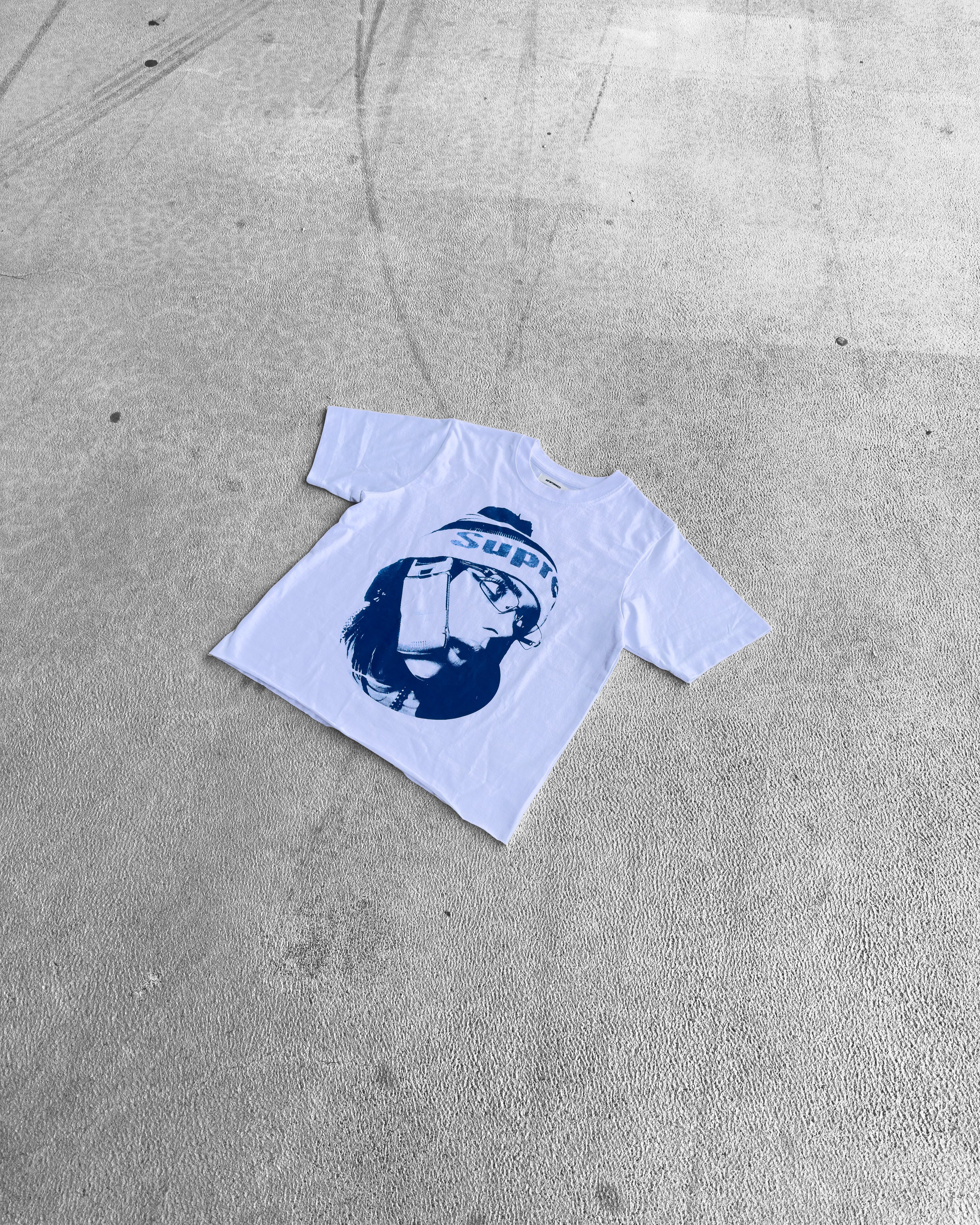 BILLIE BLUE T-SHIRT RAW CROPPED