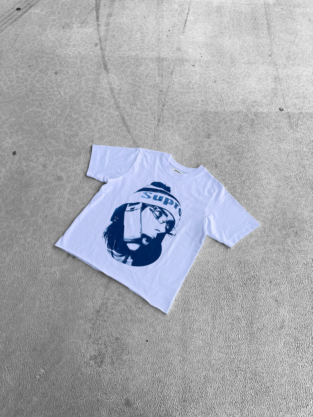 BILLIE BLUE T-SHIRT RAW CROPPED