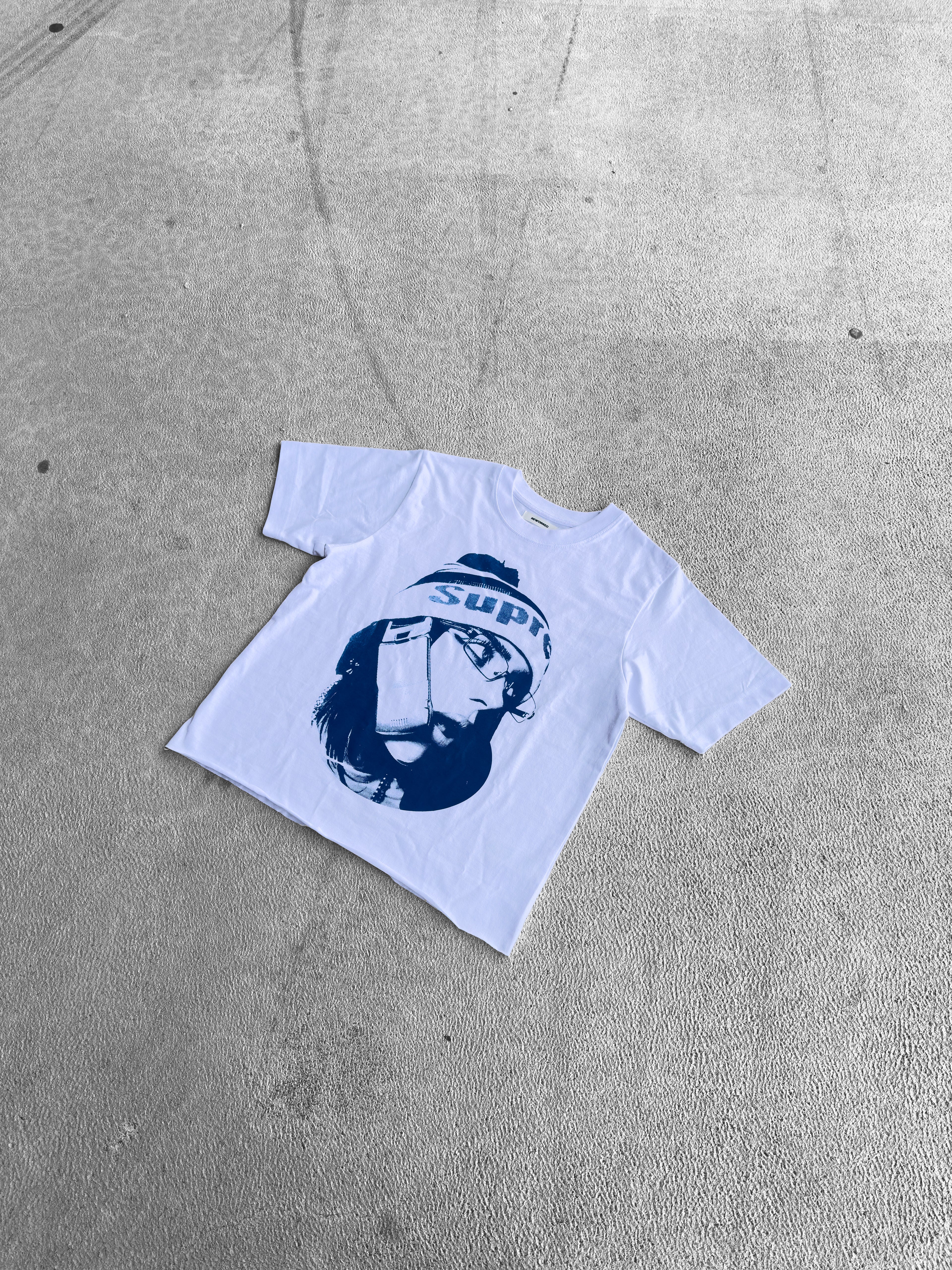 BILLIE BLUE T-SHIRT RAW CROPPED
