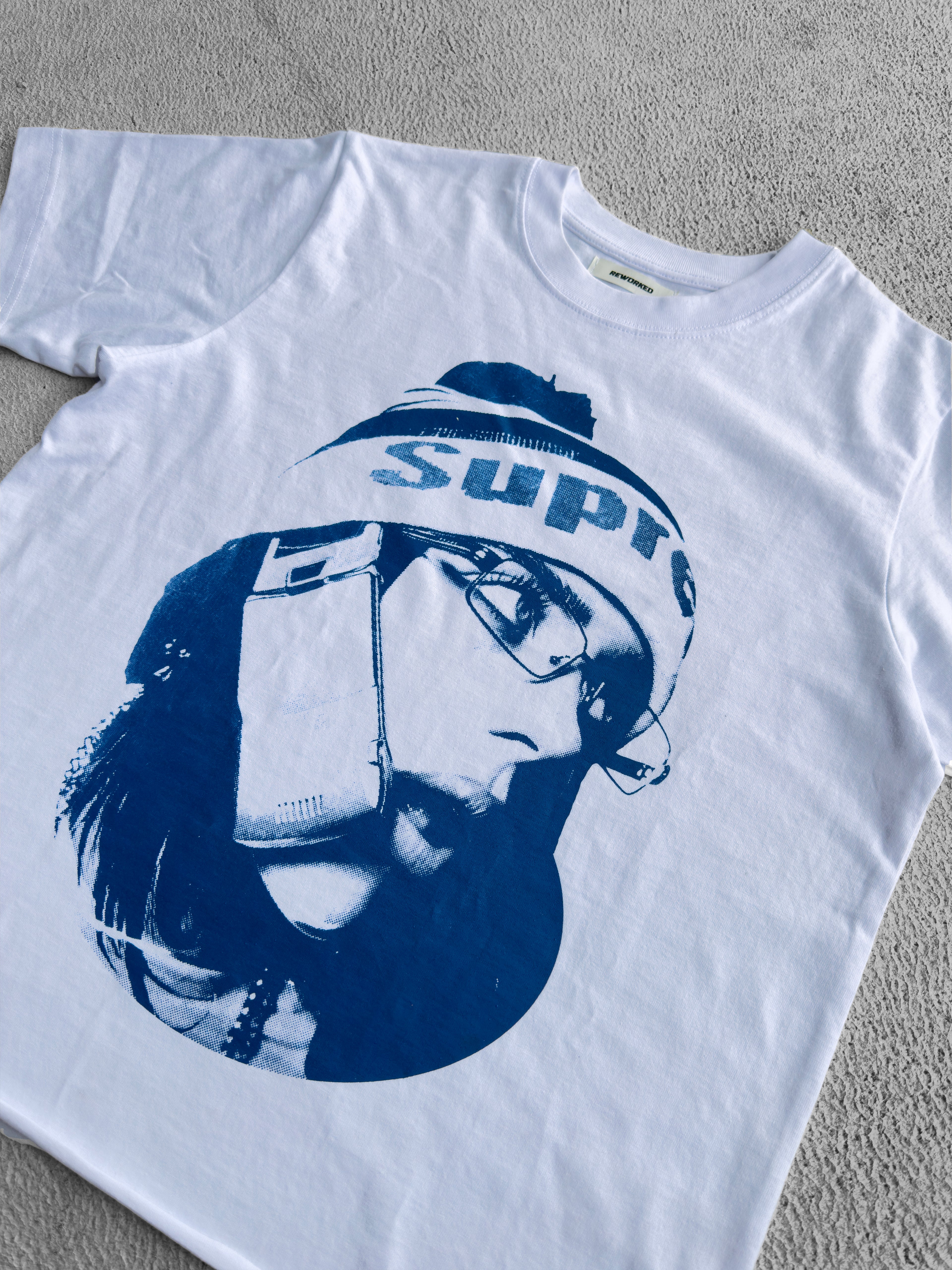 BILLIE BLUE T-SHIRT RAW CROPPED