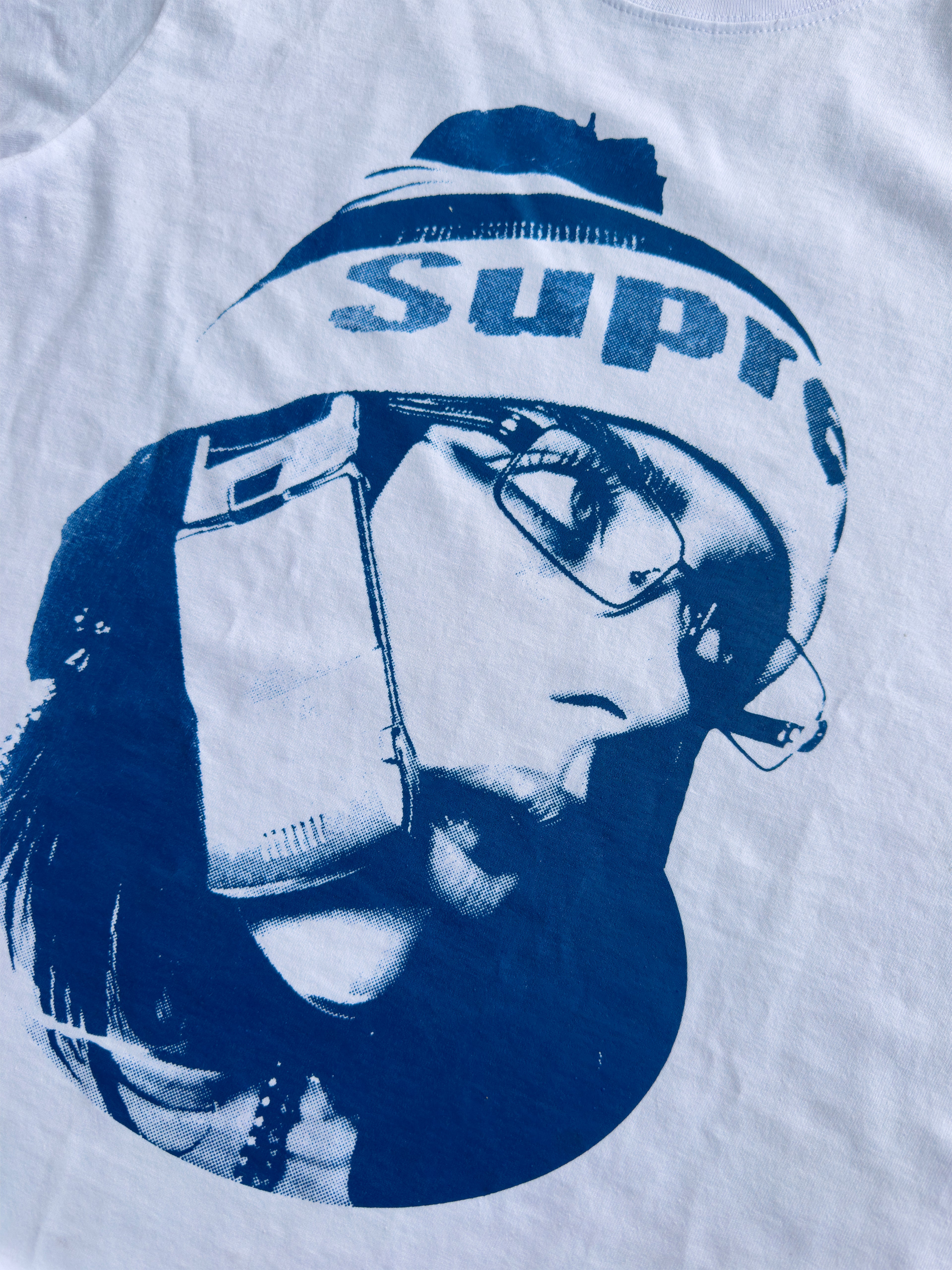 BILLIE BLUE T-SHIRT RAW CROPPED