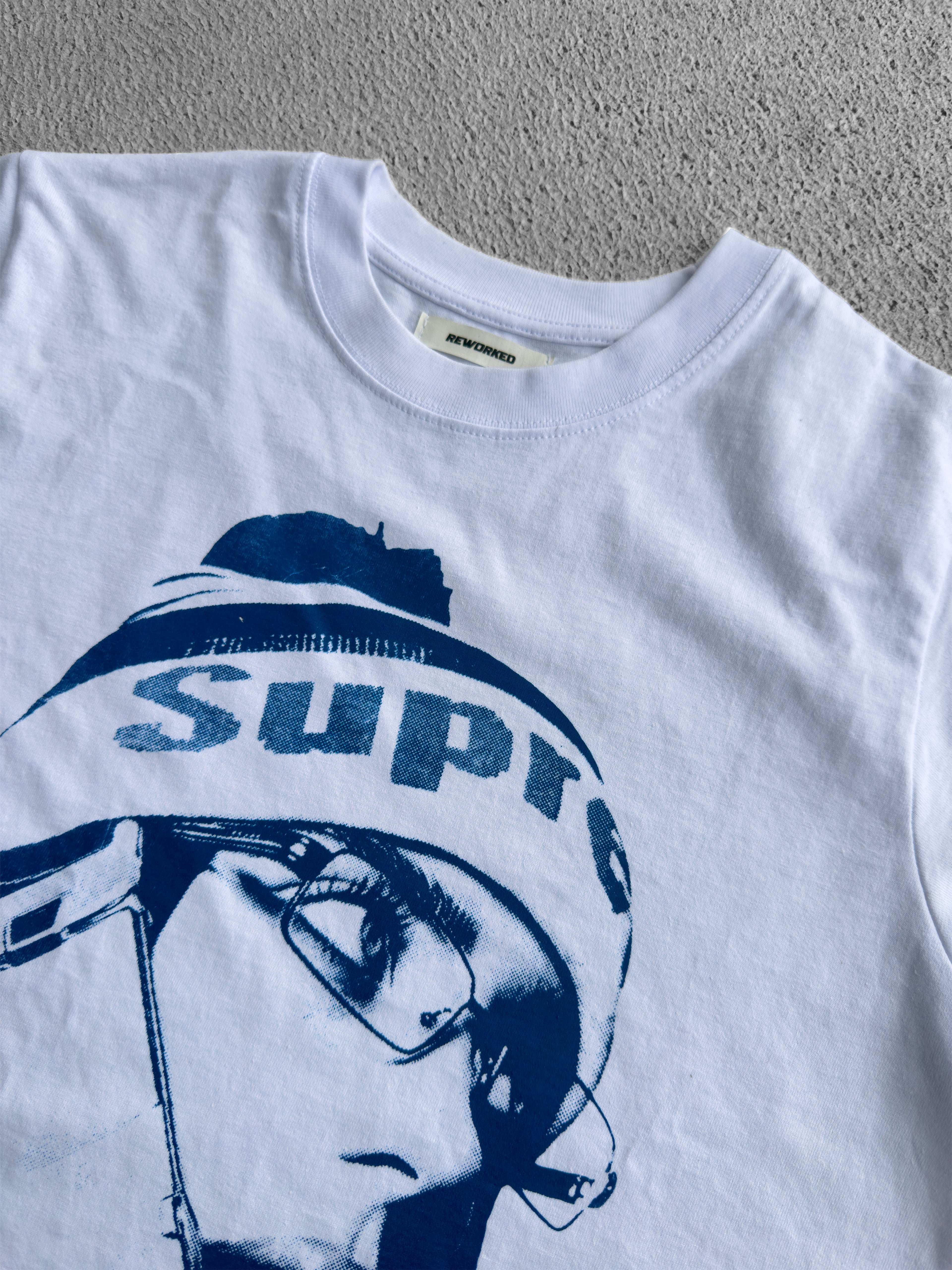 BILLIE BLUE T-SHIRT RAW CROPPED