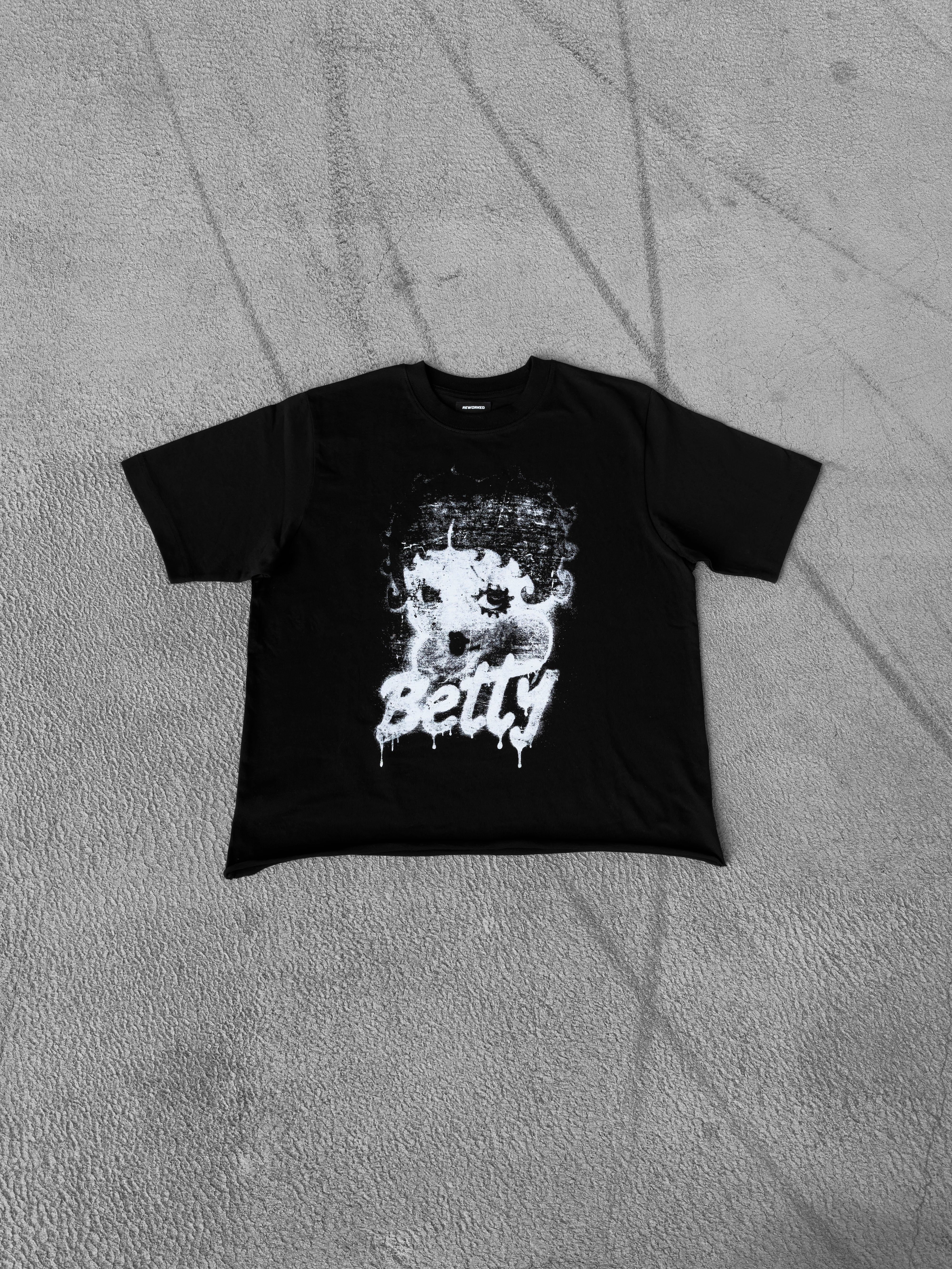 BETTY T-SHIRT RAW CROPPED | REWORKED
