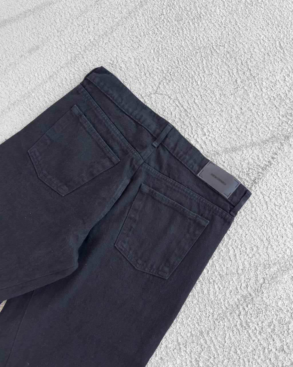 Flared Black Denim Pants