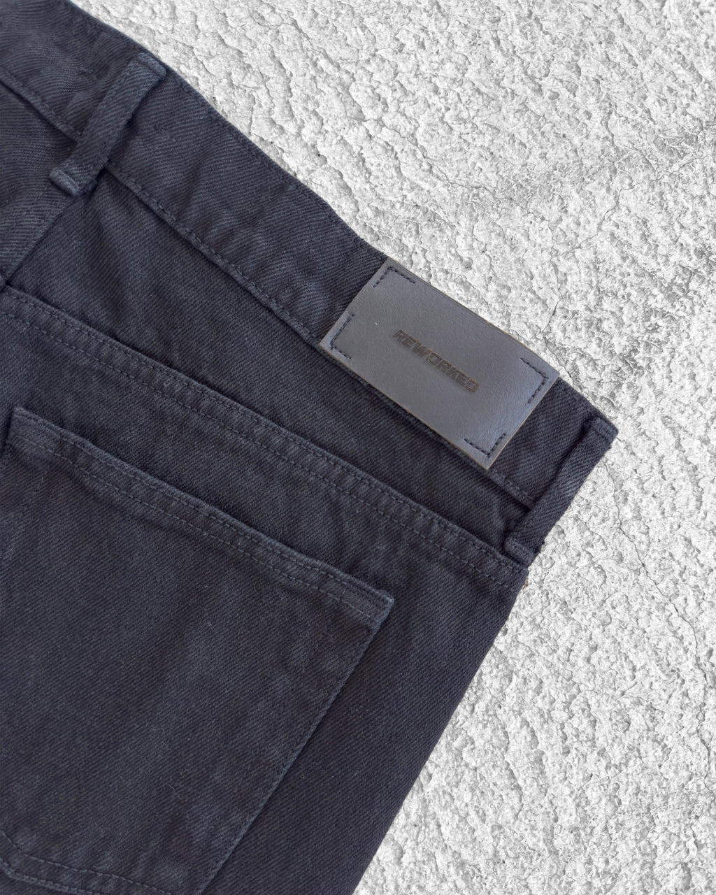 Flared Black Denim Pants