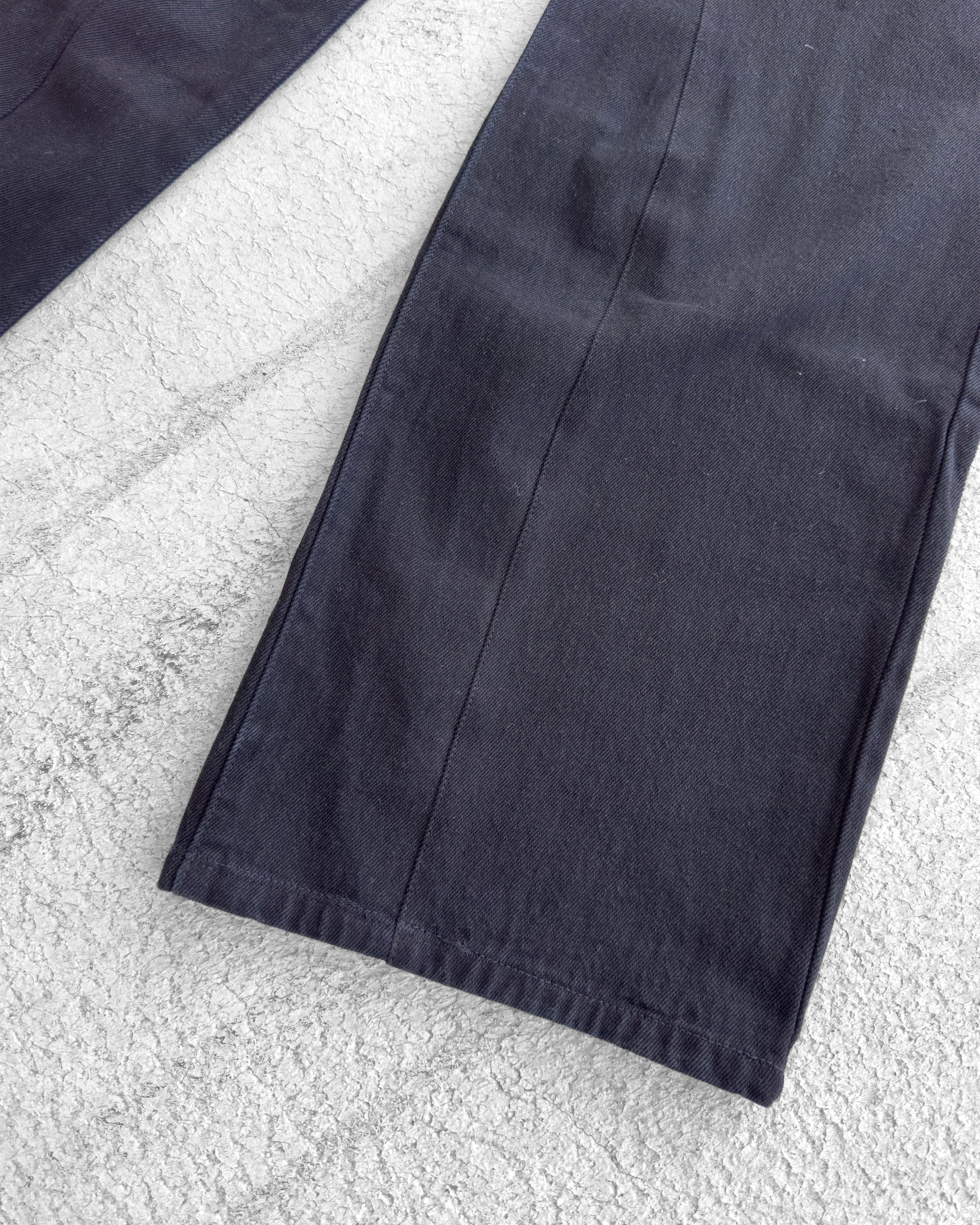 Flared Black Denim Pants